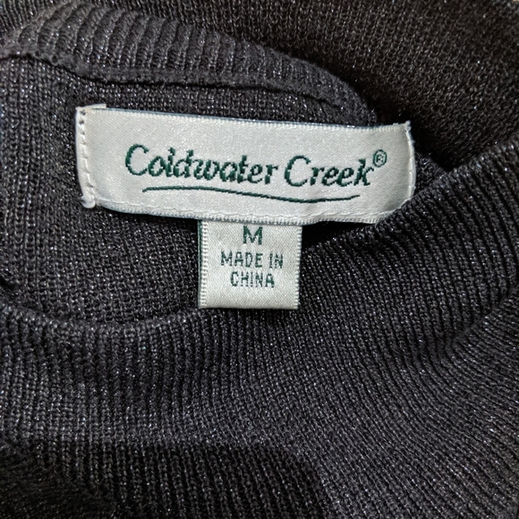 {Coldwater Creek} Sparkly Silk Top - Picture 4 of 4